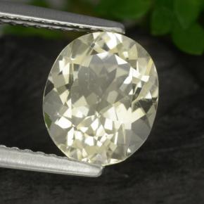 1.91 ct Yellow Scapolite Stone, Natural Scapolite in Oval Facet Shape for Sale