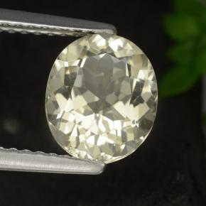 1.69 ct Yellow Scapolite Stone, Natural Scapolite in Oval Facet Shape for Sale