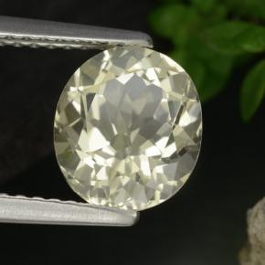 1.84 ct Yellow Scapolite Stone, Natural Scapolite in Oval Facet Shape for Sale