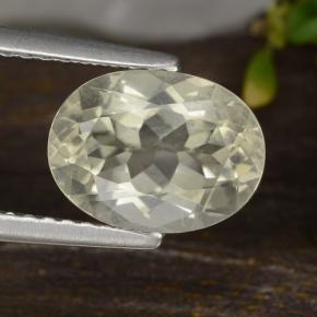 1.87 ct Yellow Scapolite Gemstone, Scapolite Gem in Oval Facet Shape for Sale.
