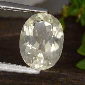 1.87 ct Yellow Scapolite Stone, Natural Scapolite in Oval Facet Shape for Sale