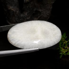 Scolecite Gemstone in 31.9 x 23.5 mm Size for Sale, Scolecite Stone in Light White Color