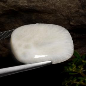 Scolecite Gemstone in 24 x 22.3 mm Size for Sale, Scolecite Stone in White Color