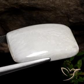 Scolecite Gemstone in 27 x 20 mm (calibrated) Size for Sale, Scolecite Stone in Warm White Color