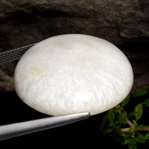 Scolecite Gemstone in 26.1 mm Size for Sale, Scolecite Stone in Cream White Color