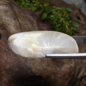 Scolecite Gemstone in 34.8 x 16.1 mm Size for Sale, Scolecite Stone in White Color