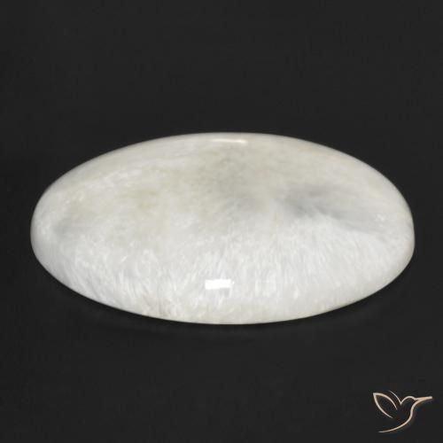 Scolecite Gemstone in 30.5 x 23.7 mm Size for Sale, Scolecite Stone in Cream White Color