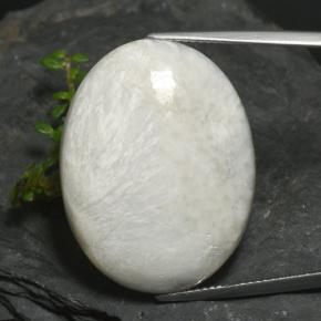 22.7ct Oval Cabochon White Scolecite Gem for sale 22.7ct Oval Cabochon White Scolecite Gem (ID: 481114)