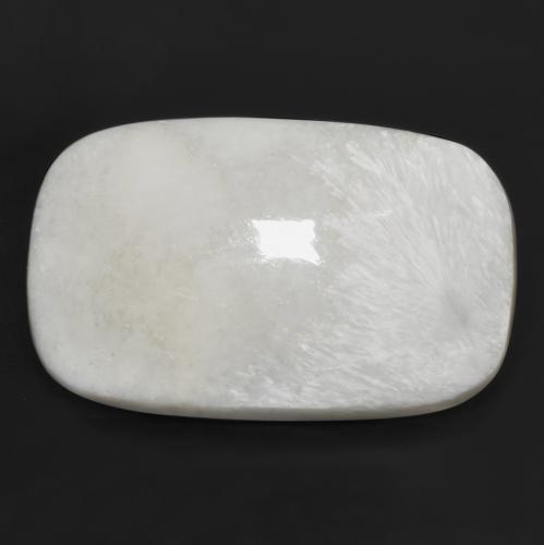Warmweiß Scolecite Edelstein - 26.4ct Kissen Cabochon (ID: 481305)