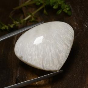 Scolecite Gemstone in 26 x 20.4 mm Size for Sale, Scolecite Stone in White Color