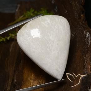 Scolecite Gemstone in 30.9 x 25.9 mm Size for Sale, Scolecite Stone in Light White Color