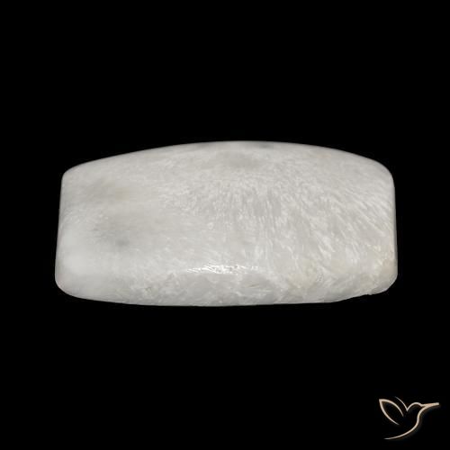 Scolecite Gemstone in 26.7 x 18.3 mm Size for Sale, Scolecite Stone in Cream White Color