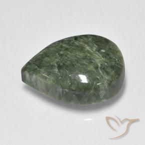 Seraphinite Gemstone in 16 x 12 mm (calibrated) Size for Sale, Seraphinite Stone in Medium Green  Color