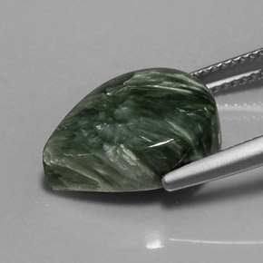 Seraphinite Gemstone in 16 x 12 mm (calibrated) Size for Sale, Seraphinite Stone in Green Color