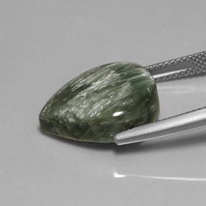 Seraphinite Gemstone in 16 x 12 mm (calibrated) Size for Sale, Seraphinite Stone in Green Color