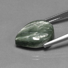 Seraphinite Gemstone in 16 x 12 mm (calibrated) Size for Sale, Seraphinite Stone in Green Color