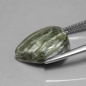 Seraphinite Gemstone in 16 x 12 mm (calibrated) Size for Sale, Seraphinite Stone in Green Color