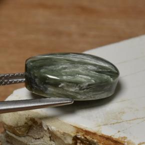 Seraphinite Gemstone in 16 x 12 mm (calibrated) Size for Sale, Seraphinite Stone in Green Color