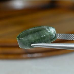 Seraphinite Gemstone in 16 x 12 mm (calibrated) Size for Sale, Seraphinite Stone in Green Color
