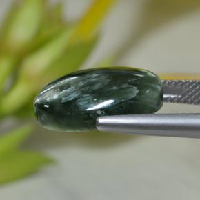 Seraphinite Gemstone in 16 x 12 mm (calibrated) Size for Sale, Seraphinite Stone in Green Color