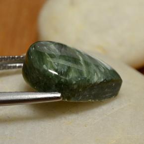 Seraphinite Gemstone in 16 x 12 mm (calibrated) Size for Sale, Seraphinite Stone in Green Color
