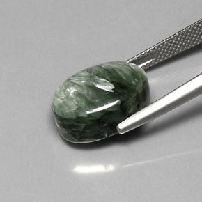 Seraphinite Gemstone in 16 x 12 mm (calibrated) Size for Sale, Seraphinite Stone in Green Color