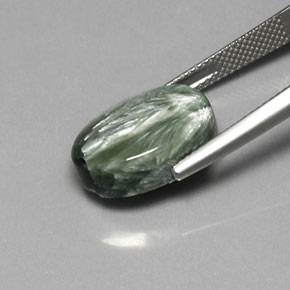 Seraphinite Gemstone in 16 x 12 mm (calibrated) Size for Sale, Seraphinite Stone in Green Color