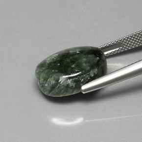 Seraphinite Gemstone in 16 x 12 mm (calibrated) Size for Sale, Seraphinite Stone in Green Color