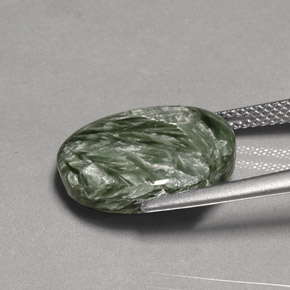 Seraphinite Gemstone in 16 x 12 mm (calibrated) Size for Sale, Seraphinite Stone in Green Color