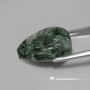 Seraphinite Gemstone in 16 x 12 mm (calibrated) Size for Sale, Seraphinite Stone in Green Color