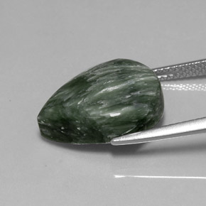 Seraphinite Gemstone in 16 x 12 mm (calibrated) Size for Sale, Seraphinite Stone in Green Color