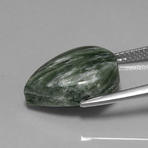 Seraphinite Gemstone in 16 x 12 mm (calibrated) Size for Sale, Seraphinite Stone in Green Color