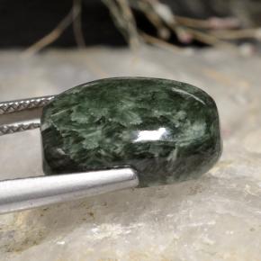 Seraphinite Gemstone in 14.2 x 10.1 mm Size for Sale, Seraphinite Stone in Green Color