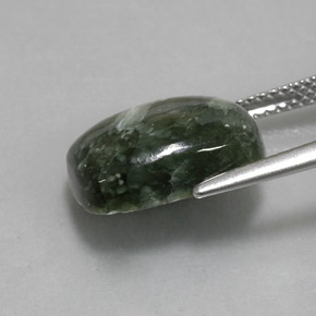 Seraphinite Gemstone in 14 x 10 mm (calibrated) Size for Sale, Seraphinite Stone in Green Color