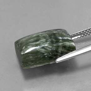 Seraphinite Gemstone in 14 x 10.1 mm Size for Sale, Seraphinite Stone in Green Color