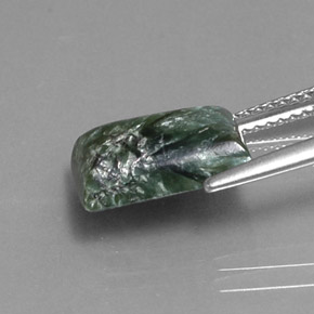 Seraphinite Gemstone in 11.8 x 8.3 mm Size for Sale, Seraphinite Stone in Green Color
