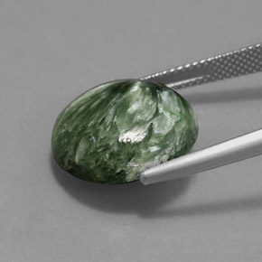 Seraphinite Gemstone in 16 mm Size for Sale, Seraphinite Stone in Green Color