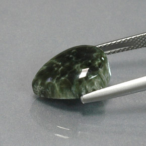 Seraphinite Gemstone in 13.8 x 9.8 mm Size for Sale, Seraphinite Stone in Green Color