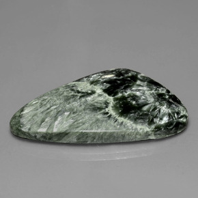 30.91 ct Green Seraphinite Stone, Natural Seraphinite in Fancy Cabochon Shape for Sale