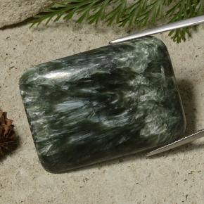 48.27 ct Green Seraphinite Stone, Natural Seraphinite in Cushion Cabochon Shape for Sale