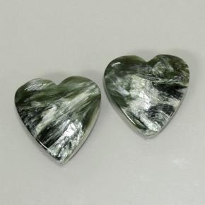 5ct Heart Cabochon Green Seraphinite Gem for sale 5ct Heart Cabochon Green Seraphinite Gem (ID: 501870)