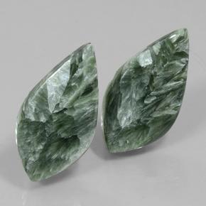 9.5ct Rhomb Cabochon Green Seraphinite Gem for sale 9.5ct Rhomb Cabochon Green Seraphinite Gem (ID: 502084)