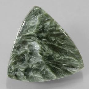 10.3ct Trillion Cabochon Green Seraphinite Gem for sale 10.3ct Trillion Cabochon Green Seraphinite Gem (ID: 502091)