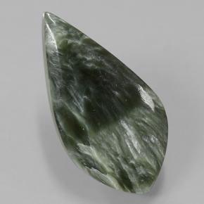 8.5ct Rhomb Cabochon Green Seraphinite Gem for sale 8.5ct Rhomb Cabochon Green Seraphinite Gem (ID: 502094)