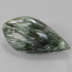 8.50 ct Green Seraphinite Stone, Natural Seraphinite in Rhomb Cabochon Shape for Sale