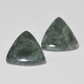 4.4ct Trillion Cabochon Green Seraphinite Gem for sale 4.4ct Trillion Cabochon Green Seraphinite Gem (ID: 502859)