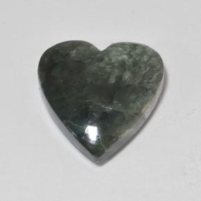 8.9ct Heart Cabochon Green Seraphinite Gem for sale 8.9ct Heart Cabochon Green Seraphinite Gem (ID: 502862)