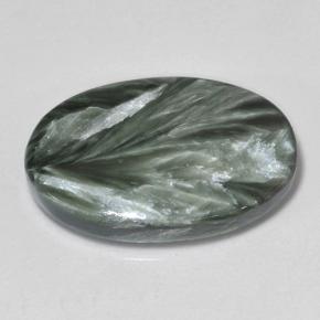 7.5ct Oval Cabochon Green Seraphinite Gem for sale 7.5ct Oval Cabochon Green Seraphinite Gem (ID: 502869)