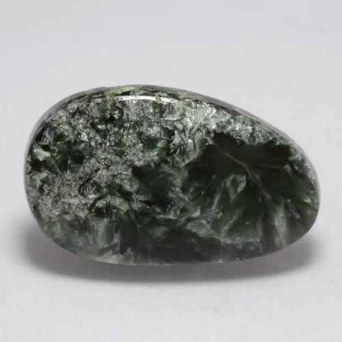 6.42 ct Green Seraphinite Stone, Natural Seraphinite in Fancy Cabochon Shape for Sale