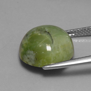 Serpentine Gemstone in 13 mm (calibrated) Size for Sale, Serpentine Stone in Yellowish Green Color